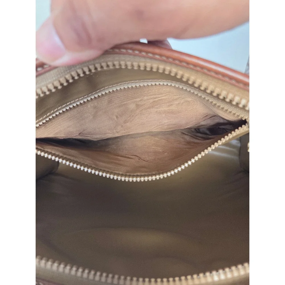 Celine Macadam Triomphe Vintage Shoulder Bag Brown Monogram Coated Canvas